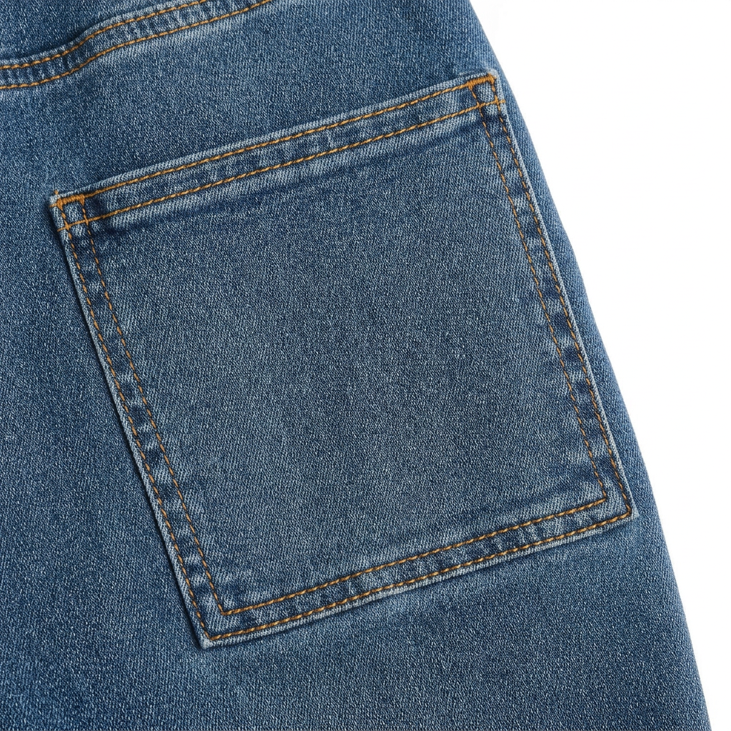 Jeans Boyfriend Pull-On con Cordón Ajustable y Bajo Doblado